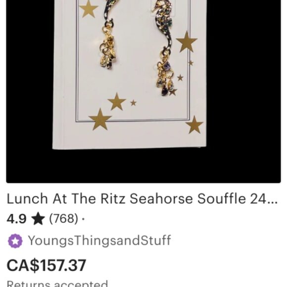 Lunch at the Ritz - Seahorse Dangles - Picture 14 of 15